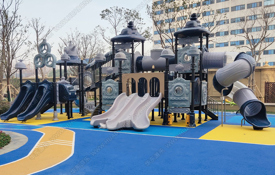 华润房地产赛亚号滑梯组合案例