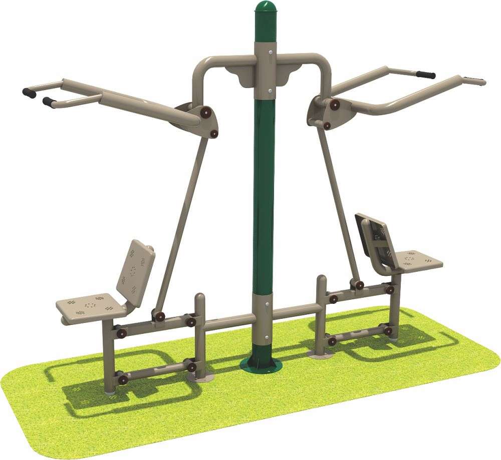 leyu.乐鱼健身器材 双人坐拉器